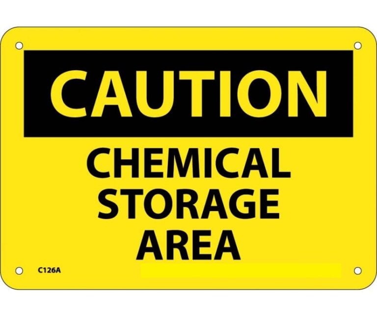 CAUTION - CHEMICAL STORAGE AREA - Mohawk Safety